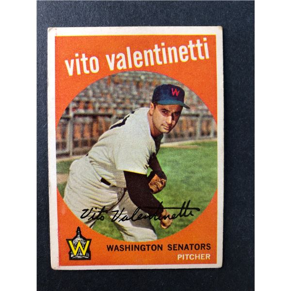 1959 Topps - Vito Valentinetti - Senators 44