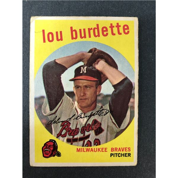 1959 Topps - Lou Burdette - Braves 440