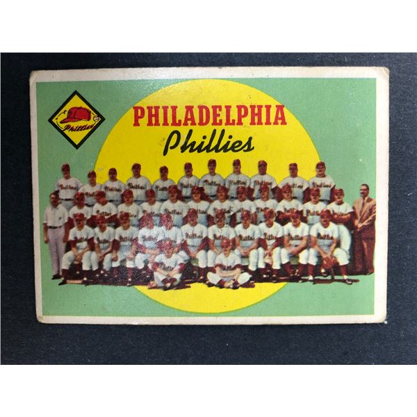 1959 Topps - Phillies Team Card CL 8