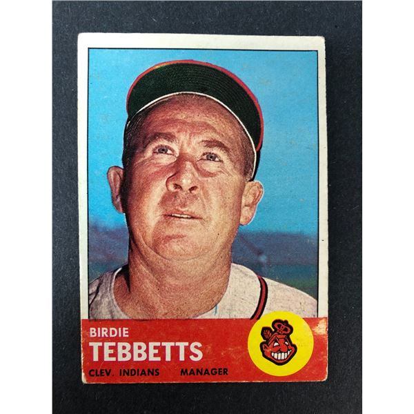 1963 Topps - Birdie Tebbetts - Indians 48