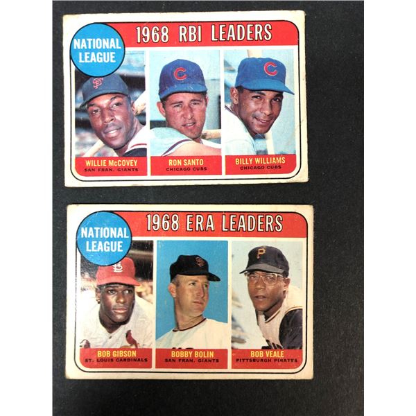 1969 OPC RBI & ERA Leaders - Gibson, McCovey