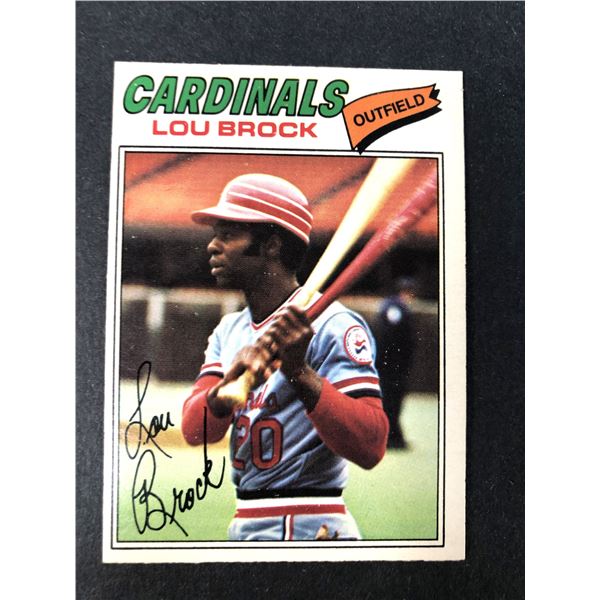1977 OPC - Lou Brock - Cardinals 51