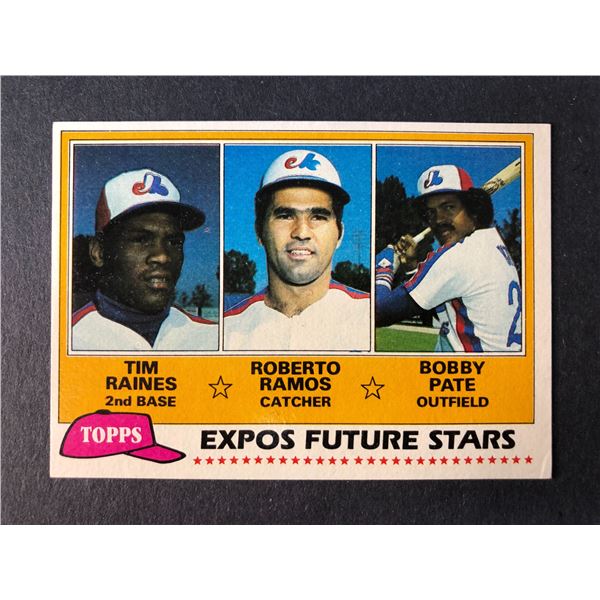 1981 Topps - Tim Raines ROOKIE - 479