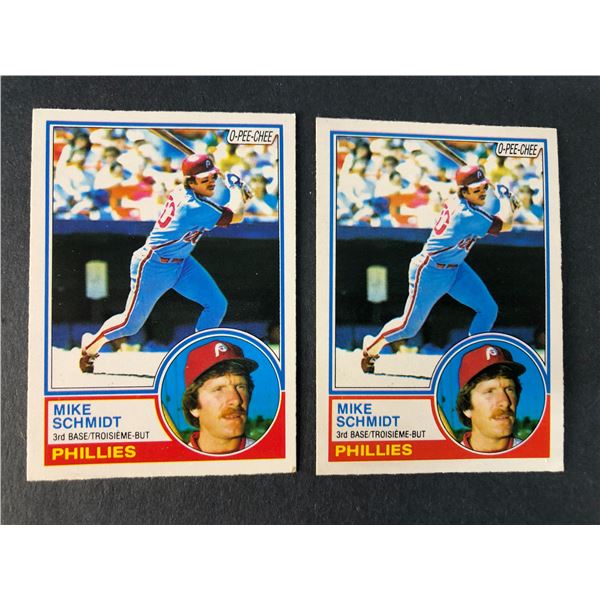 1983 OPC - x2 Mike Schmidt - Phillies 300