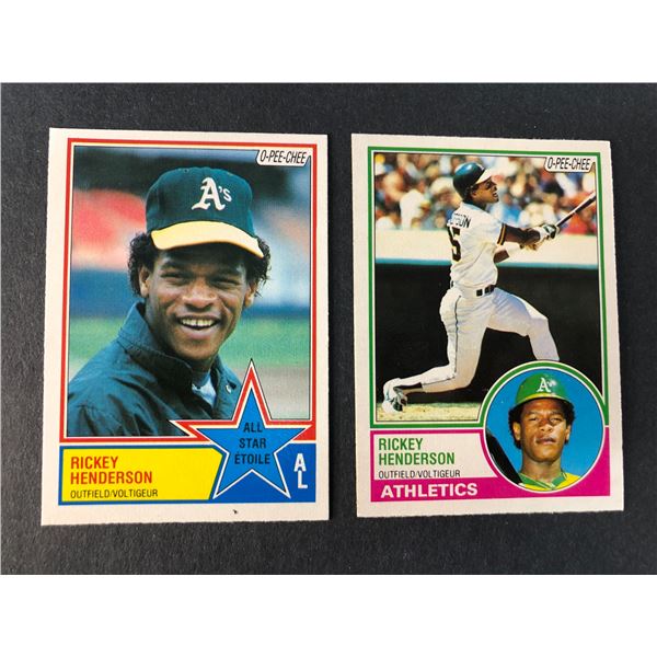 1983 OPC - x2 Rickey Henderson - Athletics