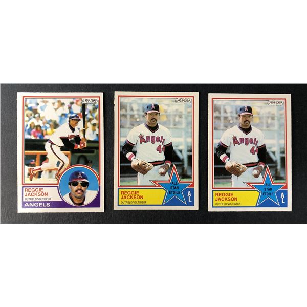 1983 OPC - x3 Reggie Jackson - Angels