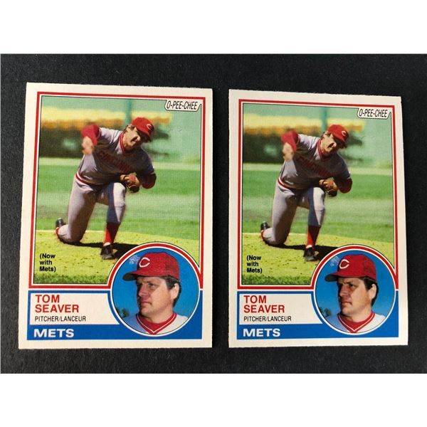 1983 OPC - x2 Tom Seaver - Mets Reds