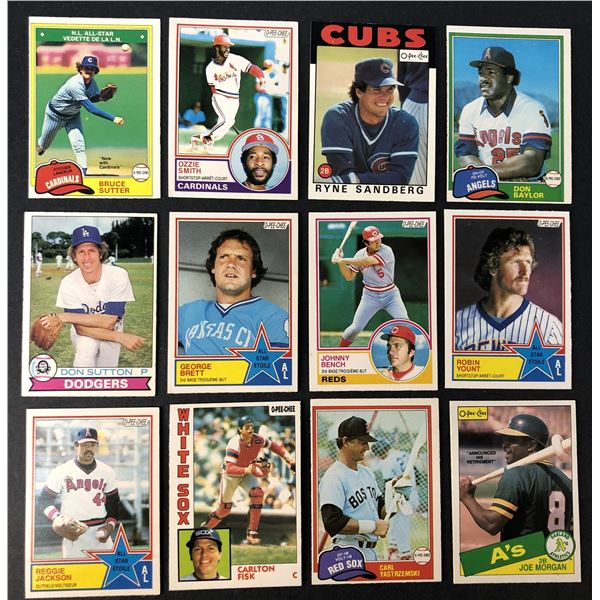 OPC LOT x12 Star Cards - Sandberg, Brett, Bench, Reggie