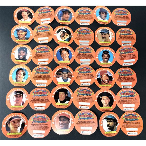 1988 Fantastic Sams DISCS LOT x18 - Boggs, Brett, Molitor, Puckett