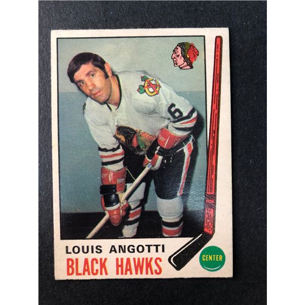1969-70 OPC - Louis Angotti - Black Hawks 134