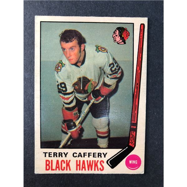 1969-70 OPC - Terry Caffery - Black Hawks 135