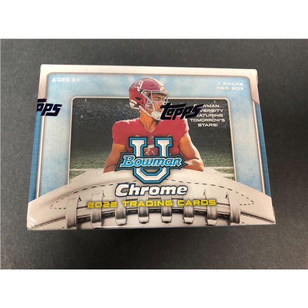 2022 Bowman Chrome COLLEGE 7 Packs - Sealed Value Box