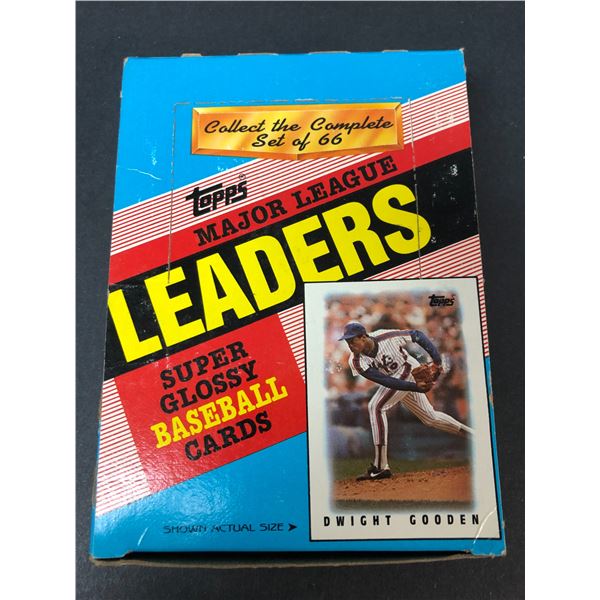 1986 Topps Leaders BOX - 36 Packs Baseball