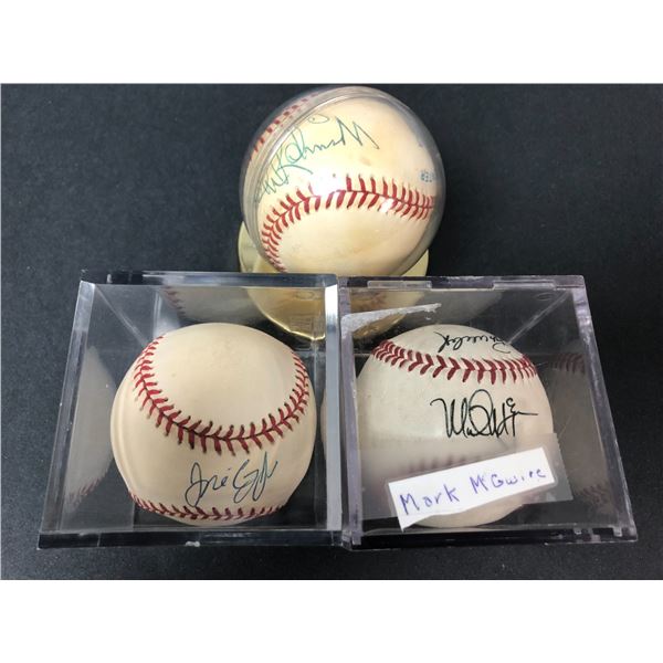 Signed Baseball LOT - Brooks Robinson, McGwire, Cruz