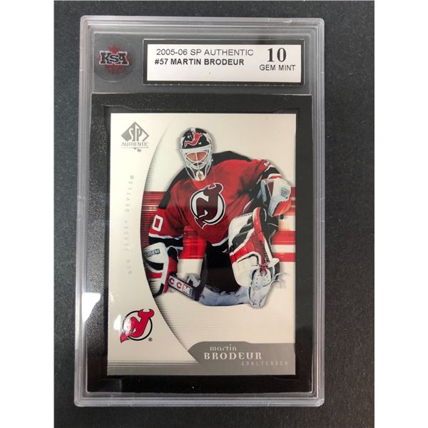 Martin Brodeur KSA 10 GEM - 2005-06 SP Authentic Devils
