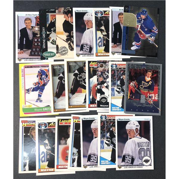 Wayne GRETZKY Lot - 21 Cards - Kings Rangers Oilers