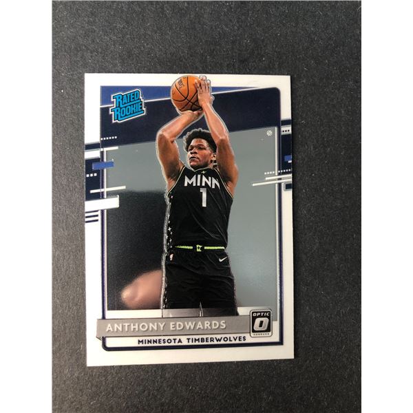 2020-21 Optic Anthony EDWARDS Rookie Card - Timberwolves