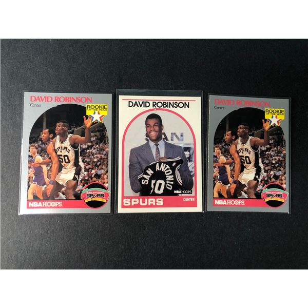 David Robinson ROOKIE Lot x3 - Spurs