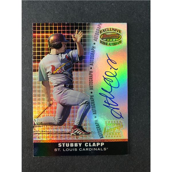 STUBBY CLAPP Autograph Canadian - 2001 Topps Cardinals