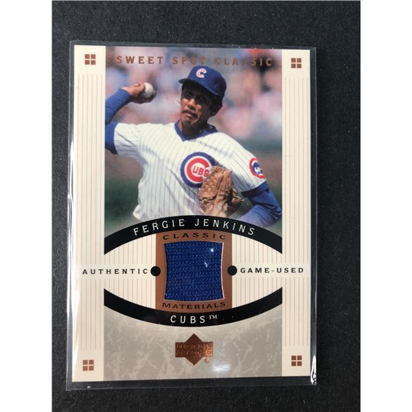 2005 UD Fergie Jenkins GAME Used - Canadian - Cubs