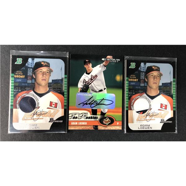 Adam Loewen AUTO & Game Used Lot x3 - Canadian Born