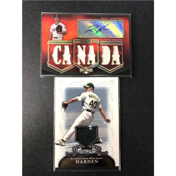 Rich Harden AUTOGRAPH & Game Used Lot - Canadian
