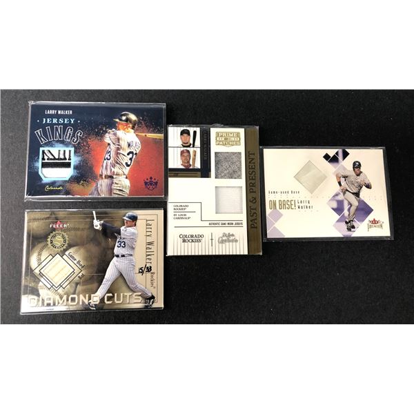 Larry Walker GAME USED SP Card Lot x4 - Canadian