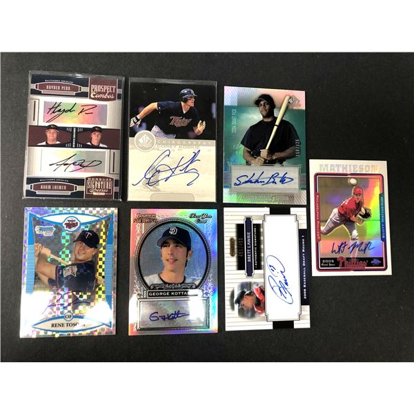 Canadian Born AUTOGRAPH Baseball Players LOT x7