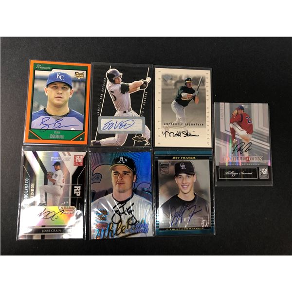 Canadian Born AUTOGRAPH Baseball Players LOT x7