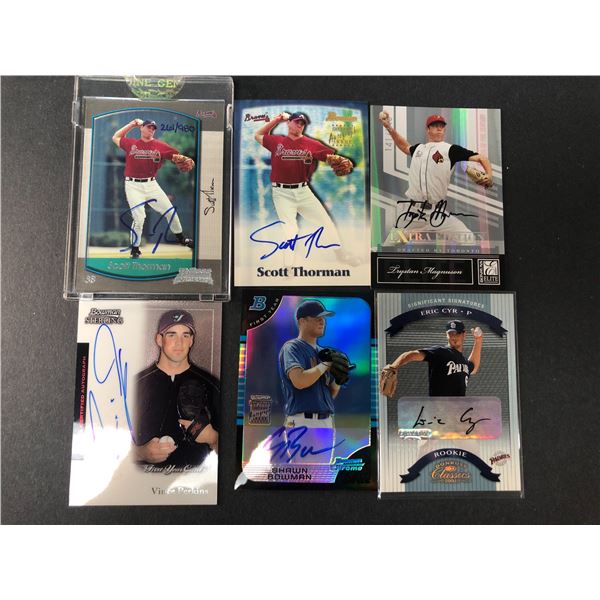 Canadian Born AUTOGRAPH Baseball Players LOT x6