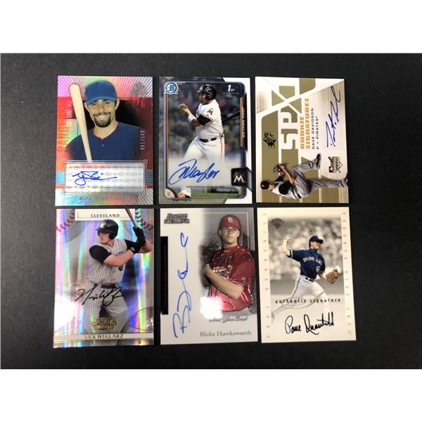 Canadian Born AUTOGRAPH Baseball Players LOT x6