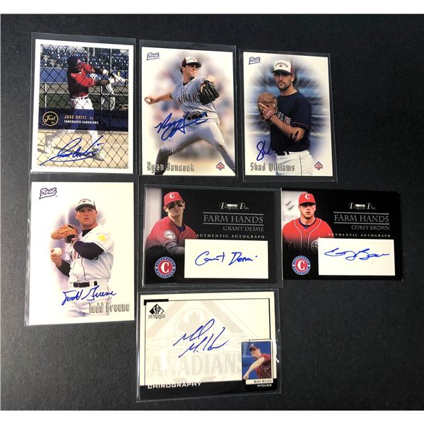 Vancouver Canadians AUTOGRAPH Lot x7