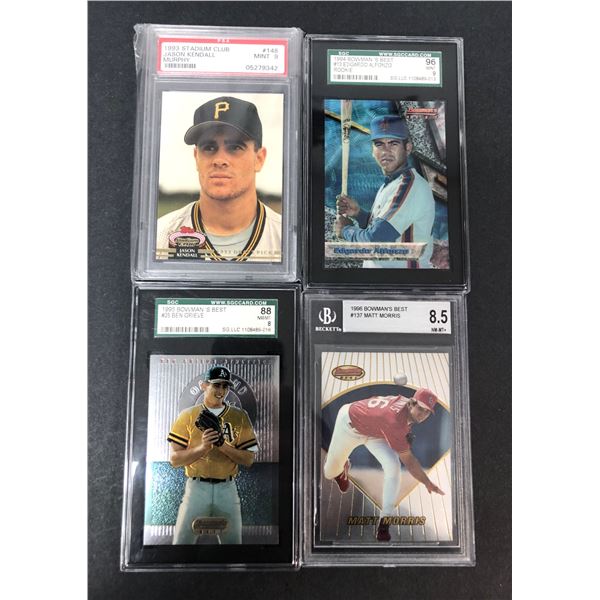 GRADED Lot - Baseball Rookies x4 - PSA SGC BGS