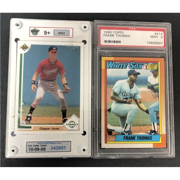 Frank Thomas & Chipper Jones RC GRADED Lot