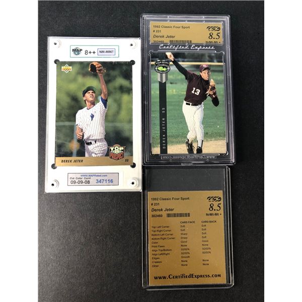 Derek Jeter Graded ROOKIE LOT