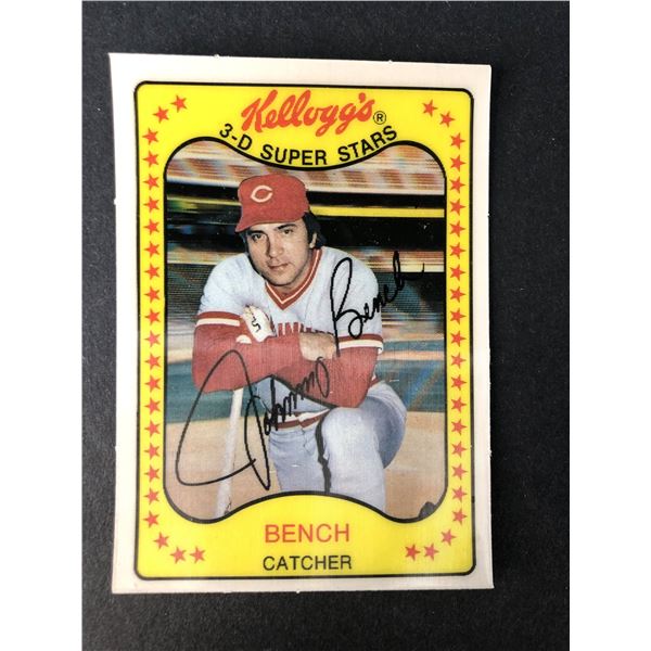 1981 Kelloggs 3D - Johnny Bench - Reds