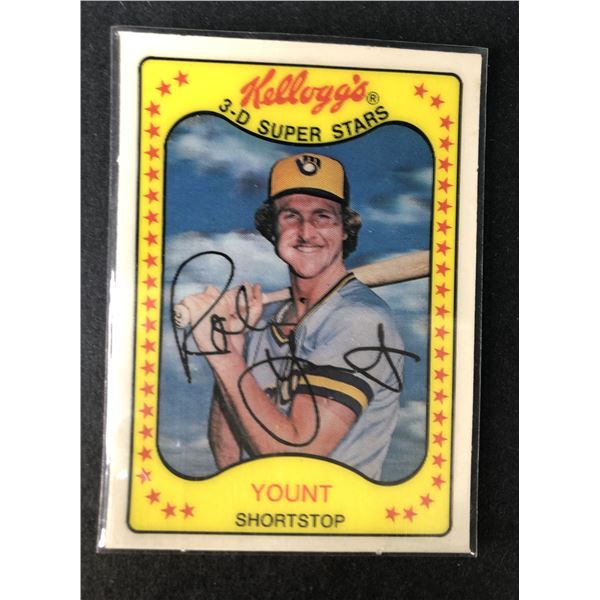 1981 Kelloggs 3D - Robin Yount - Brewers