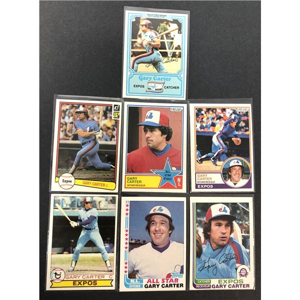 Gary Carter Lot x7 - 1979 to 1983 Expos