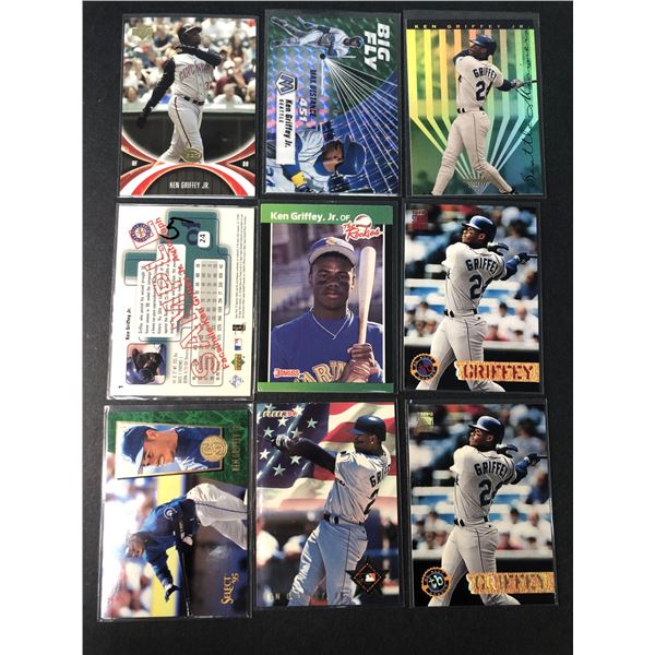 Ken GRIFFEY Jr. Card LOT x 9 - Mariners Reds