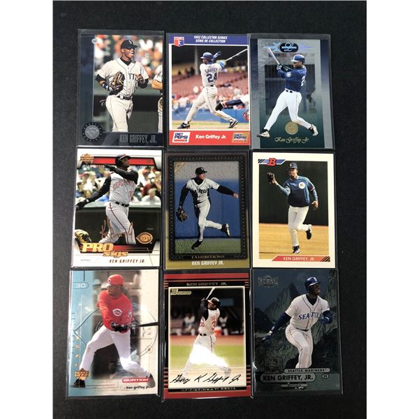 Ken GRIFFEY Jr. Card LOT x 9 - Mariners Reds