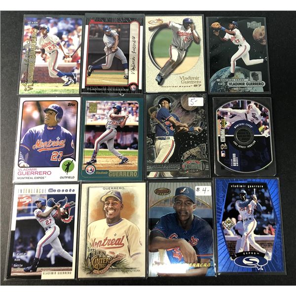 Vladimir Guerrero Card LOT x12 - Expos