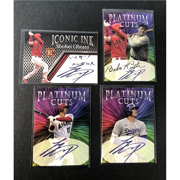 Shohei OHTANI Autograph Facsimile LOT x4