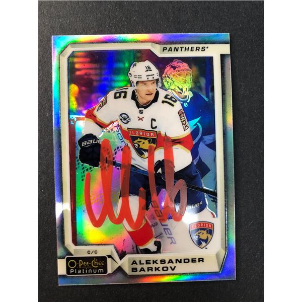 Aleksander Barkov SIGNED Card - Panthers