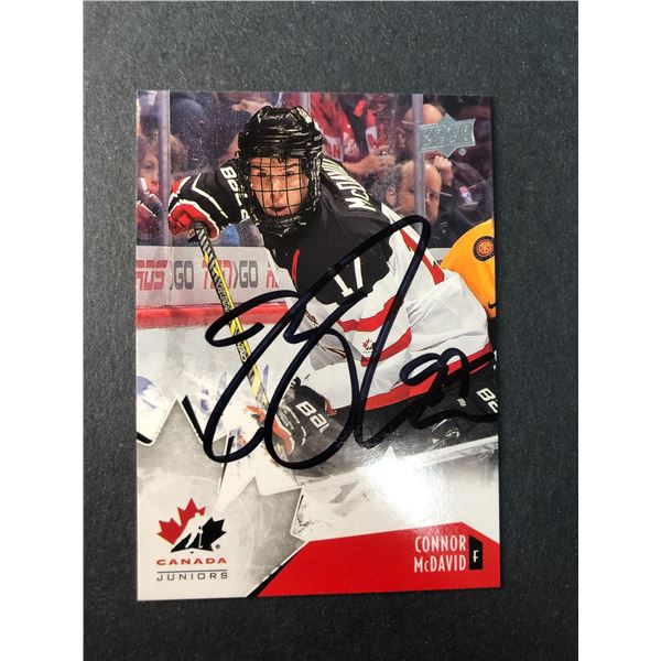 Connor McDavid Signed Card - Oilers