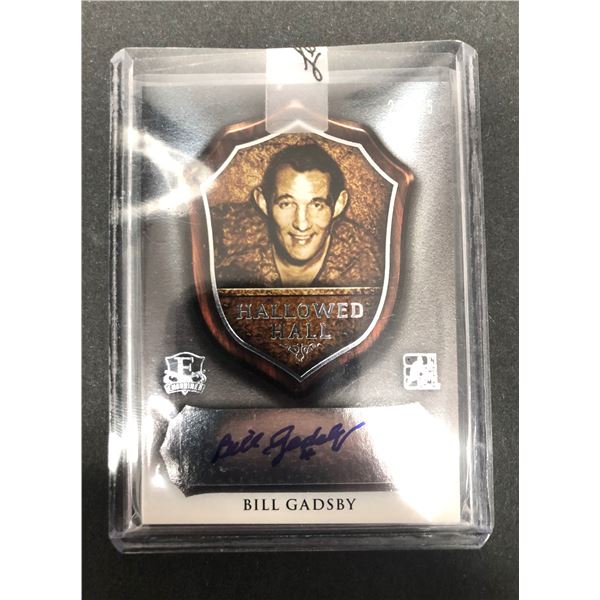 Bill Gadsby AUTOHGRAPH - Hallowed Hall - Red Wings ITG
