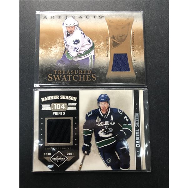 Daniel SEDIN Game Used Cards x2 - Canucks