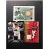 Image 1 : Baseball Legends GAME USED Card Lot x3 - Larkin, Evans, Edgar