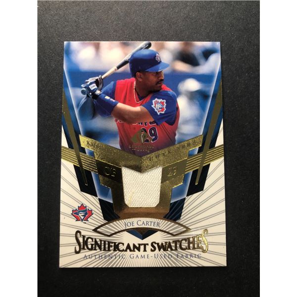 Joe Carter GAME USED Card - Blue Jays