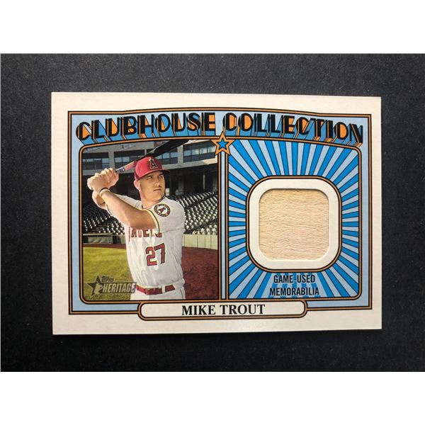 Mike Trout GAME USED Card - Angels