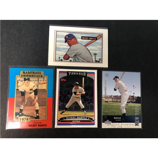 Mickey Mantle LOT x4 - Yankees